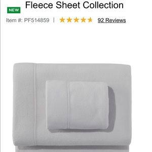 LL Bean King Sized Fleece Sheet Set
